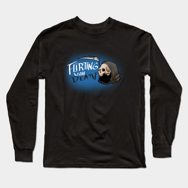 Flirting with Death Alt Long Sleeve T-Shirt by colmscomics